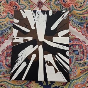 Abstract Brown, White And Black Original Painting